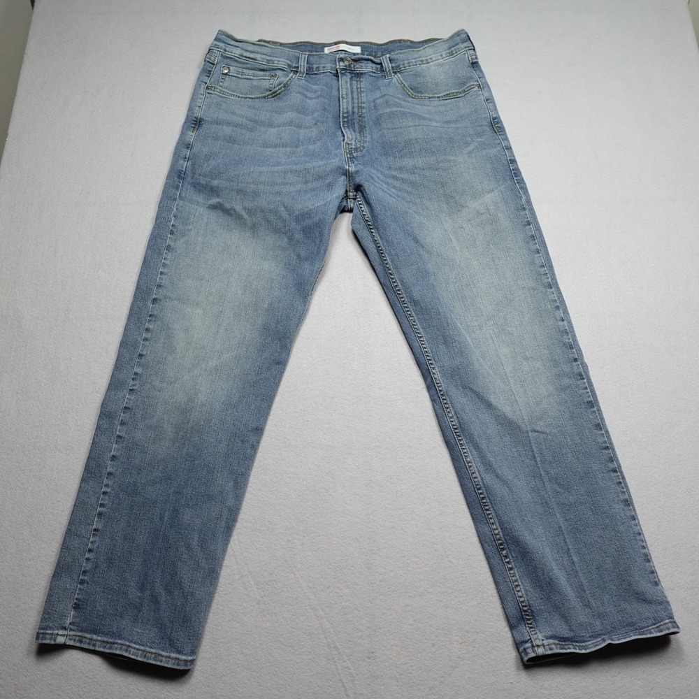 Signature By Levi Strauss Pants Mens 38x30 Blue Chino Straight Denim Regular Fit